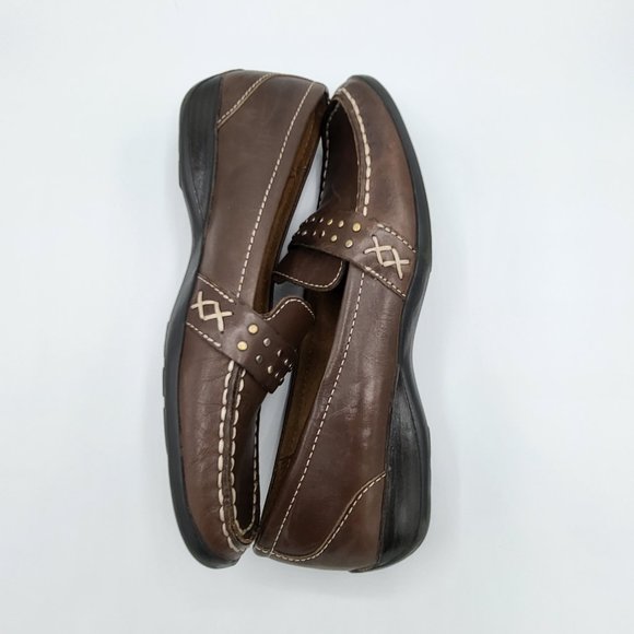 Natural Soul by Naturalizer CRAVER Brown Leather Loafer SZ 7 - Picture 9 of 13